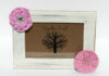 Tupelo Trail Picture Frame with Fabric Flowers